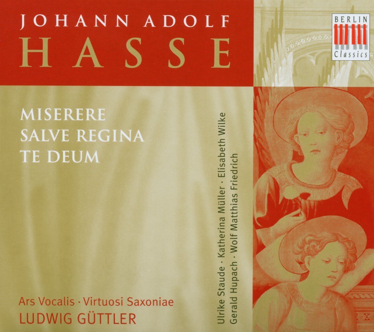 Ludwig Güttler & Virtuosi Saxoniae, Ars Vocalis - Hasse: Miserere|Salve Regina|Te Deum (CD)