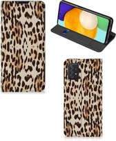 Smartphone Hoesje Geschikt voor Samsung Galaxy A03s Book Cover Leopard