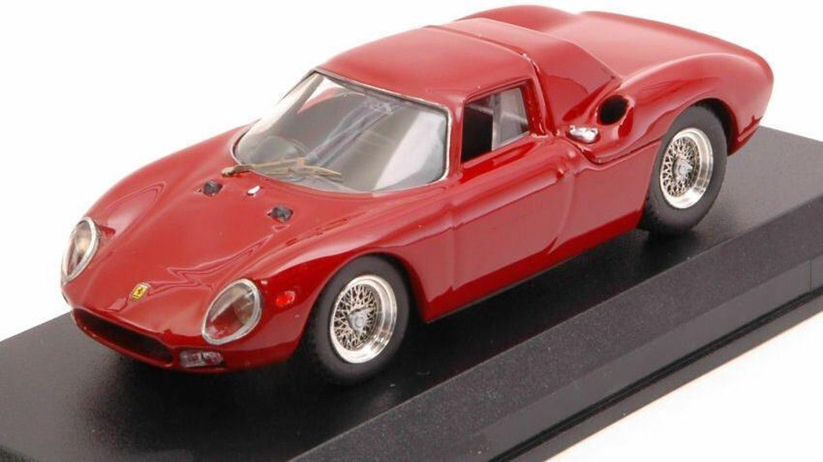 De 1:43 Diecast Modelcar van de Ferrari 250 LM Prova van 1964 in Red. De fabrikant van het schaalmodel is Best Model. Dit model is alleen online verkrijgbaar