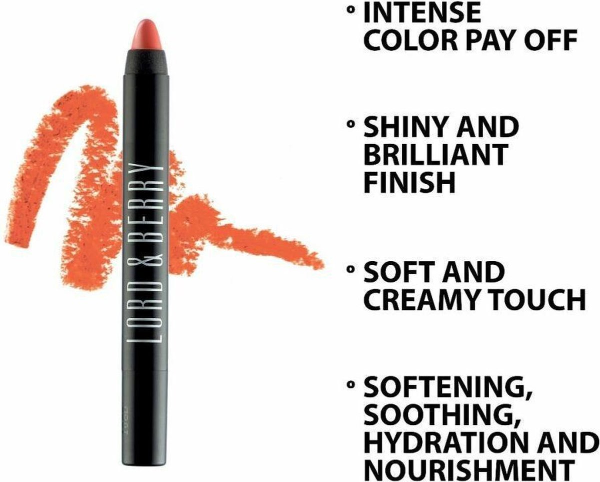 Lord & Berry - 20100 Shining Crayon Lipstick -7274 color orange