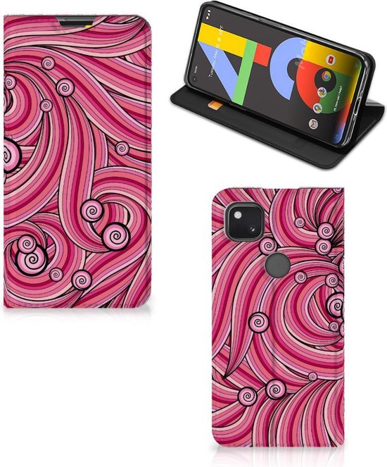 GSM Hoesje Google Pixel 4a Foto Hoesje ontwerpen Swirl Pink