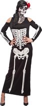 Carnival Toys Verkleedjurk Skeleton Dames Textiel Zwart Mt S/m