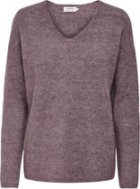 Only Trui Onlcamilla V-neck L/s Pullover Knt 15204588 Rose Brown/melange Dames Maat - L