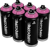 MTN Hardcore Geisha Violet - paarse spuitverf - 6 stuks - 400ml hoge druk en glossy afwerking