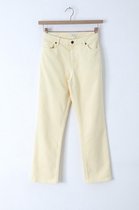 Sissy-Boy - Gele cropped mid waist denim jeans