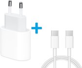 Oplader voor Oppo met USB-C Kabel | 1 Meter | USB Power Oplaadstekker met USB-C Kabel - USB Oppo Fast Charge | Snellader Oppo A31 / A5 / A52 / A72 / A54 / A73 / A74 / Find X2 / Find X3 / Lite