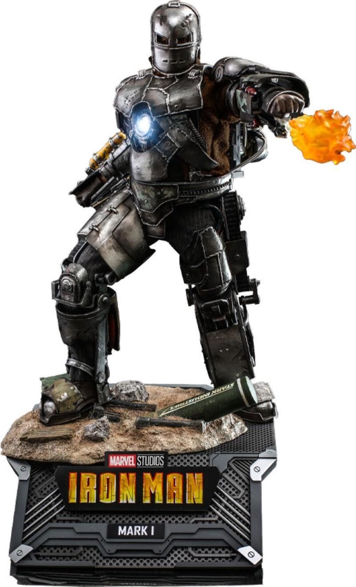 Hot Toys Iron Man Movie Masterpiece Action Figure 1/6 Iron Man Mark I 30 cm Action Figuur: 30 cm