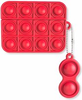 Rodent Pioneer Case Cover Voor geschikt voor Apple Airpods Pro - Siliconen Rood | Watchbands-shop.nl