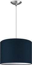 Home Sweet Home hanglamp Bling - verlichtingspendel Basic inclusief lampenkap - lampenkap 30/30/20cm - pendel lengte 100 cm - geschikt voor E27 LED lamp - donkerblauw