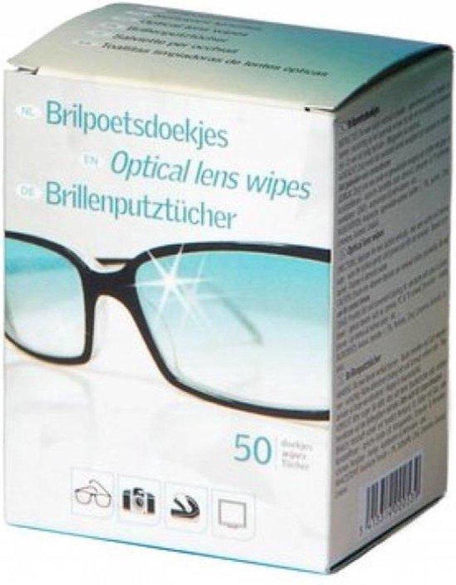 Brilpoetsdoekjes 100 stuks - Optical lens wipes - Brildoekjes 2 x 50 stuks