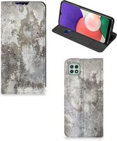 Telefoon Hoesje Geschikt voor Samsung Galaxy A22 5G Flipcover Beton