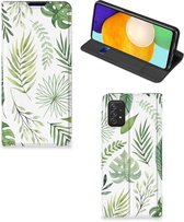 Smartphone Hoesje Samsung Galaxy A03s Wallet Book Case Bladeren