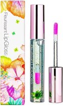 GLAMFOX Moonlight Flower Lipgloss - Lip Plumper Lip Gloss met 24 Karaat Goud Korrels en 100% Echte Bloem - Lipgloss Transparant - Korean Beauty Make Up