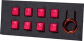 Tai-Hao - Gaming Keycaps voor Mechanisch Toetsenbord - Rood - 8st.