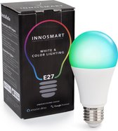 Innosmart Wifi Lamp E27 - Slimme verlichting - Slimme lamp - Smart lamp - White and Color RGB - Google en Alexa gestuurde Smart LED Bulb Wifi voor slimme verlichting - Slimme lamp
