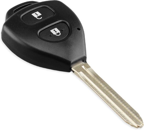 Autosleutel 2 knoppen + Batterij CR2016 geschikt voor Toyota sleutel /  Toyota Yaris /... | bol.com