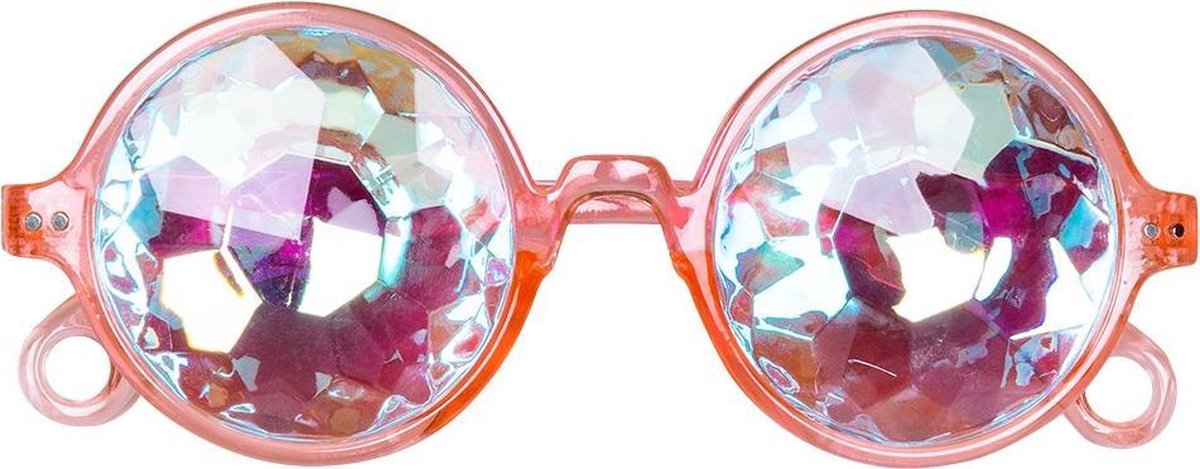 Afbeelding van product Merkloos / Sans marque  Boland - Accessoires > Brillen - Partybril Delusium Roze One-size Volwassenen