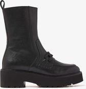VIA VAI Bobbi Muse Enkellaarsjes dames - Zwart - Maat 39