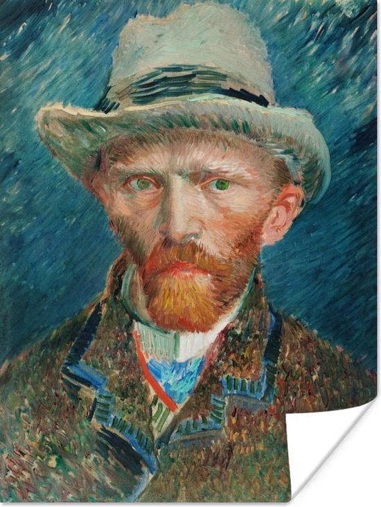 Poster Zelfportret - Vincent van Gogh - 30x40 cm