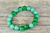 Groene Jade edelsteen kralen armband - 10 mm