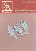 Simple Art Snij en embossingmal met als thema kerst afbeelding hulst