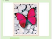Diamond Painting Vlinder 20x30 ronde steentjes