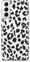 Samsung Galaxy S21 hoesje TPU Soft Case - Back Cover - Luipaard / Leopard print