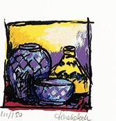 Schilderij - Zeefdruk - Creatief doosje - Tineke Kok
