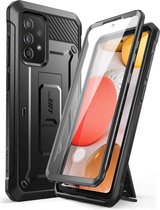 Supcase 360 Backcase hoesje met screenprotector Samsung A52s - A52 Zwart