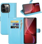 Book Case - iPhone 13 Pro Hoesje - Lichtblauw