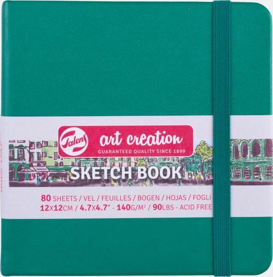 Schetsboek Talens Art Creation kraft 12x12cm 140gr 80vel - Art Creation