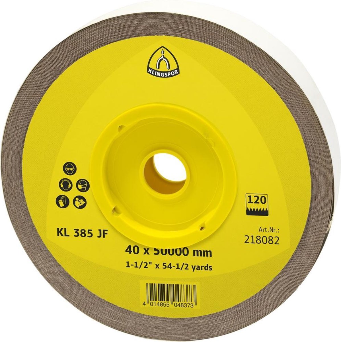 KLINGSPOR Slijprol KL 385 JF 50 m x 50 mm Korrel 100 - 218098