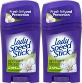 Lady Speed Stick Ochard Blossom Deodorant Vrouw - Anti-Transpirant Deodorant Stick met 24 Uur Zweetbescherming - Bestseller Uit Amerika - 2 Stuks