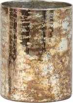 Light & Living Theelicht 15cm glas goud-zilver ARCAS