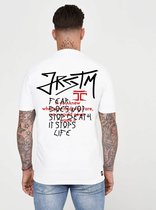 JORCUSTOM JRCSTM Slim Fit T-Shirt - Wit - Volwassenen - Maat L