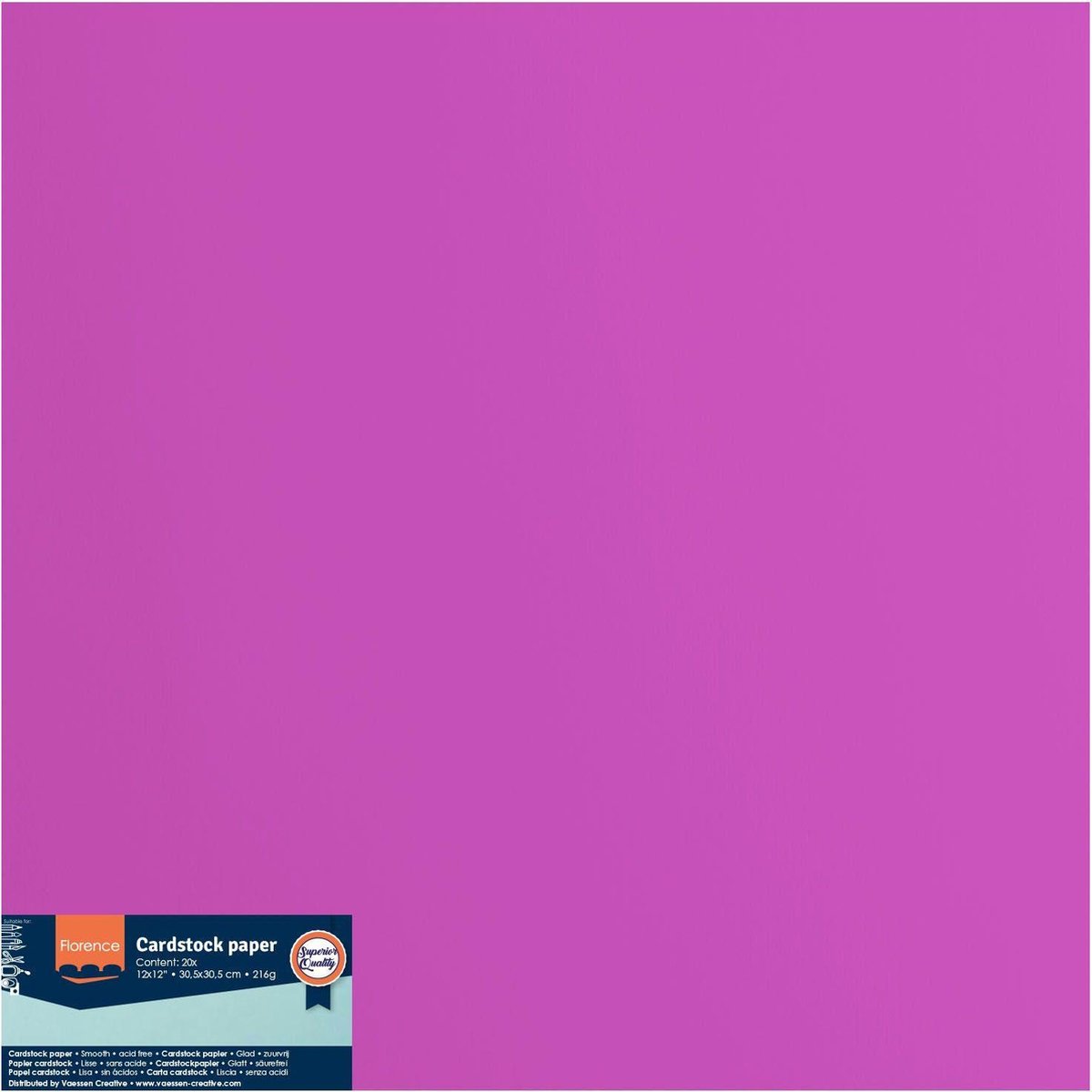 Florence • Cardstock Paper Smooth 30,5x30,5cm Plum