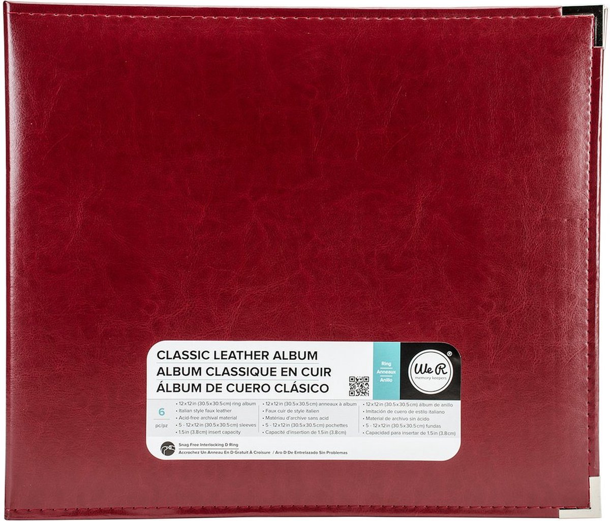 We R Memory Keepers faux leather album 12x12" wine - 1 stuk