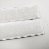 Klittenband zelfklevend wit 5 meter - Klittenband Rol - Ultra Sterk - Wit - 2,5cm - Plakbaar & Naaibaar - Velcro