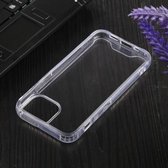 Vierhoekige schokbestendige transparante TPU + pc-beschermhoes voor iPhone 13 mini