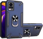 Voor vivo V20 Pro PC + TPU-beschermhoes met 360 graden draaibare ringhouder (koningsblauw)