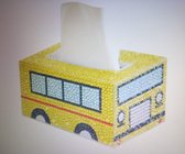 Dhh-diamond painting-Tissue box-gele bus