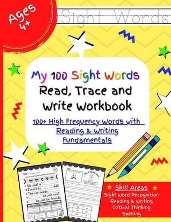 My 100 sight words read, trace and write workbook 100+ High Frequency