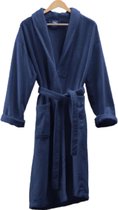 Droomtextiel Soft Teddy Badjas Dames/Heren Blauw L/XL -100% Katoen badstof