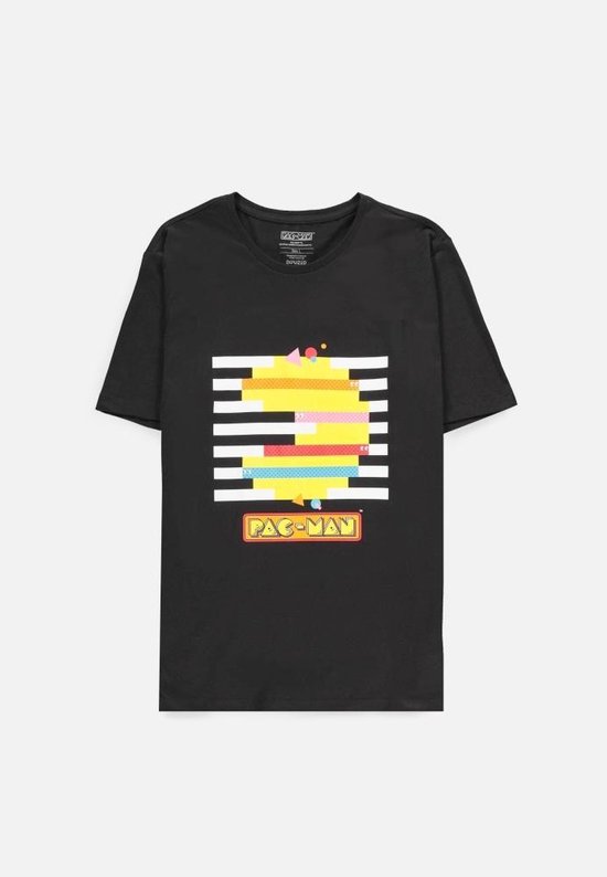 PacMan Heren T-shirt - S - Zwart
