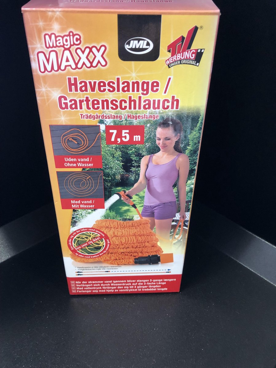 magic MAXX JML flexibele/uitrekbare tuinslang 7,5 m