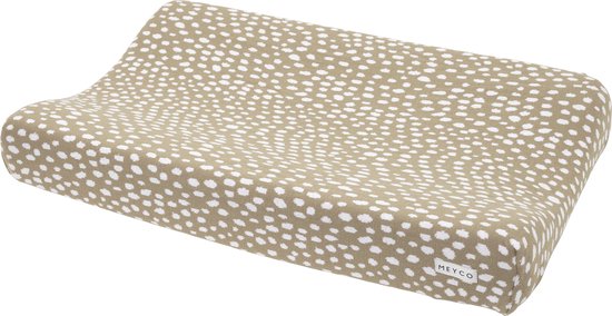 Meyco Baby Cheetah aankleedkussenhoes - taupe - 50x70cm