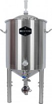 Brew Monk™ rvs vergistingsvat 55 l - conische bodem - stapelbaar- waterslot