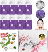 Mitomo Japan Pearl Beauty Face Mask Giftbox - Japanse Skincare Gezichtsmaskers met Geschenkdoos - Masker Geschenkset voor Vrouwen - 8-Pack