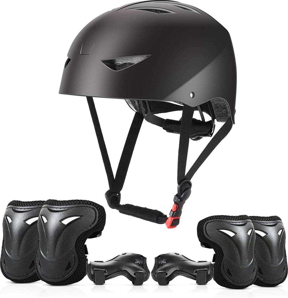 ValueTalks Beschermingsset Voor Kinderen - 6-delige Set Met Knie-, Elleboog- En Polsbeschermers Voor Skaten, Fietsen En Scooteren