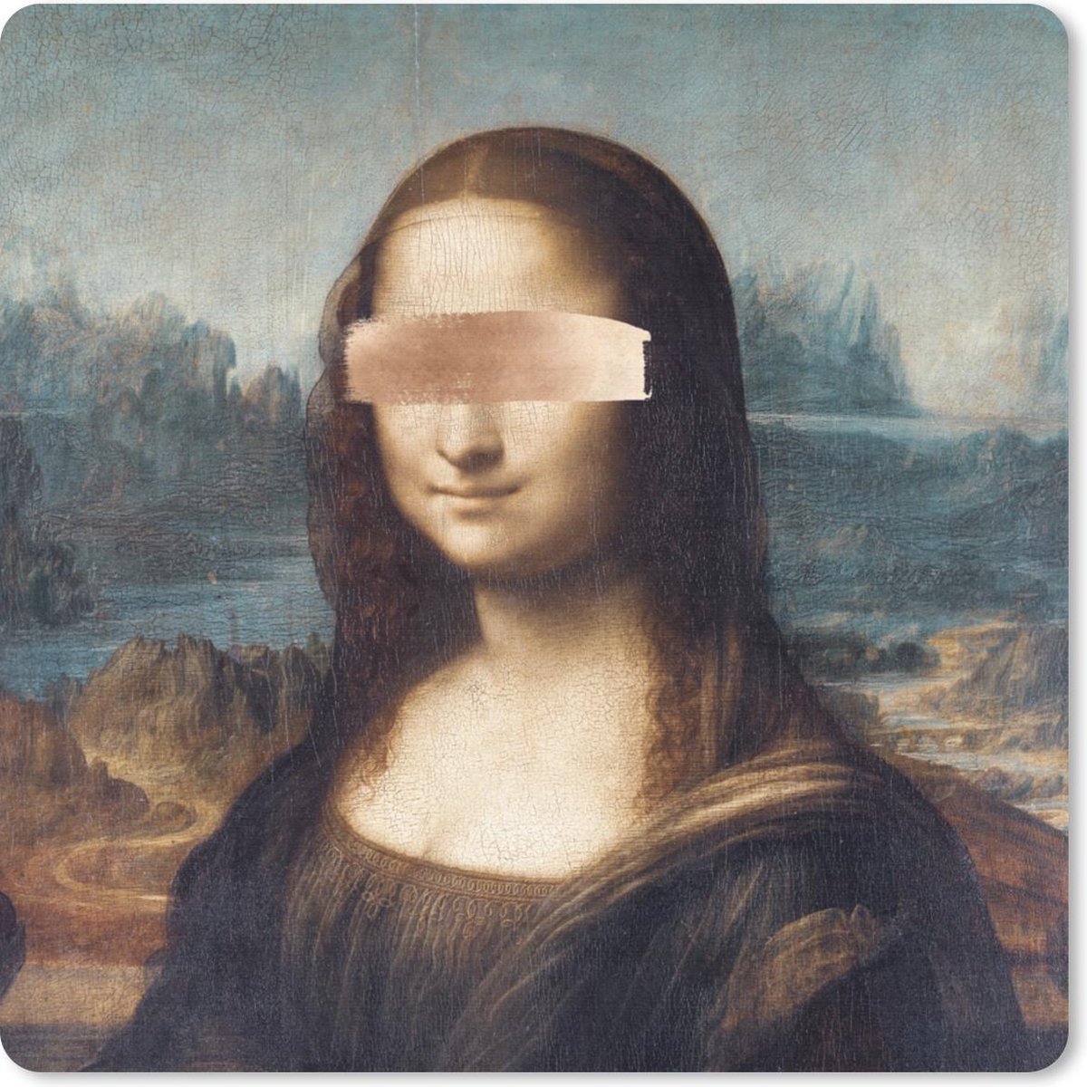 Muismat 30x30 cm - Mousepad Mona Lisa - Leonardo da Vinci - Kunst - Muismatten